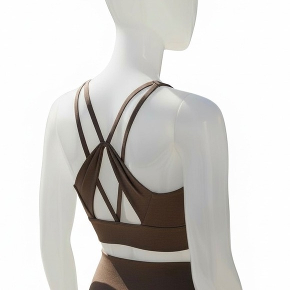 Beyond Yoga Other - Beyond Yoga Spacedye Enlighten Long Line Bra Tank Women's Size Medium Brown